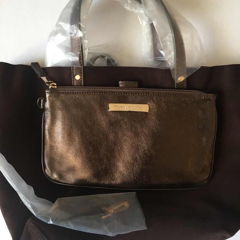Tiffany & Co Reversible Tote - Small - Brown Suede